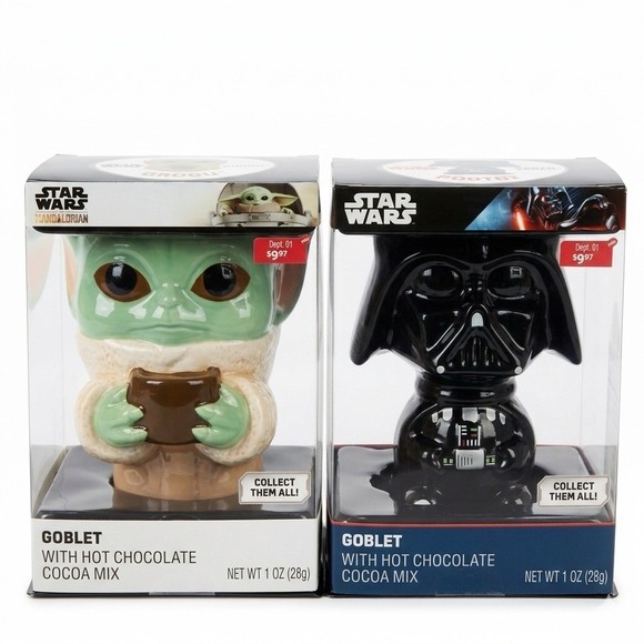 Other - Collectible Gift Set Star Wars Darth Vader & Grogu‎ Goblet Mug open box